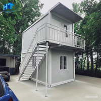 Casa Contenedor Modular de Lujo Desmontable de 20 pies con Paneles Sándwich, Hogar Prefabricado para Acampar al Aire Libre