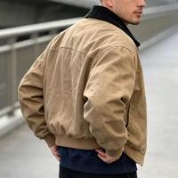 Veste de travail pour homme, style workwear, effet délavé et usé, respirante, pour l'automne et l'hiver