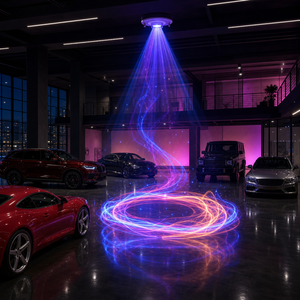 Luces Publicitarias con Logotipo Láser Integrado, Proyector LED Gobo IP67 Ra90 3000-5700K Temperatura de Color, Instalación Oculta para Techo - Product Image 5