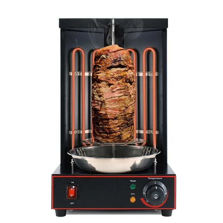 Shawarma Maken Machine Food Grade Roestvrij Staal Multifunctionele Mini Home/Commercieel Gebruik Döner Kebab Grilnerfectric Restaurant