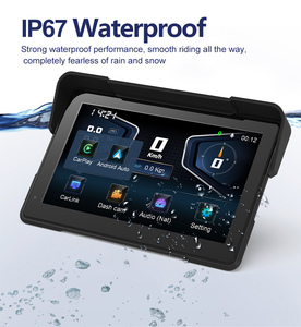 Carplay 4K per Moto da <span class=keywords><strong>7</strong></span> Pollici Wireless con Doppia Telecamera DVR, TPMS, Tracciamento GPS e Supporto BSD per Moto Carplay Android - Product Image 3