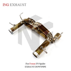 ท่อไอเสียวาล์วทรอนิกส์ไทเทเนียมแบบอบชุบความร้อน ING สำหรับ <span class=keywords><strong>Ferrari</strong></span> <span class=keywords><strong>F8</strong></span> Spider ระบบไหลเวียนสูง ติดตั้งง่ายแบบ Bolt-On อะไหล่แต่งซูเปอร์คาร์ ขายส่ง - Product Image 4