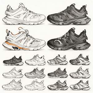 Dropshipping Baskets de Sport Jetables de Luxe à Lacets en Tissu d'Acier à Embout en Coton Rétro Tendance de la Mode Célèbre 3.0 Led - Product Image 4