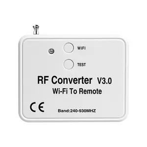 300-868 Mhz חכם בית למידה מתגלגל קוד אוניברסלי Wifi כדי RF משדר ממיר
