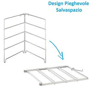 Set di 4 teglie antiaderenti da 28 cm in acciaio per pizza con supporto per forno incluso - Product Image 4