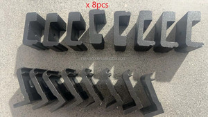 חובה כבדה 4wd מותאם אישית אלומיניום אוברלנד נושא מטען גג מתכוונן מדפים אוניברסלי משאית מיטת סולם עם מסילות צד - Product Image 4