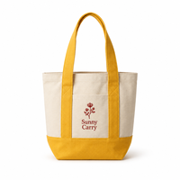 Sac fourre-tout en toile de coton écologique et durable de 12 oz, broderie de logo personnalisée, couleurs personnalisables, fermeture magnétique, polyvalent, idéal pour le shopping