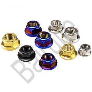 Tuercas de seguridad de metal con bridas de titanio GR5 de venta directa de fábrica M8/M10 * 1,25 con varios colores - Product Image 6