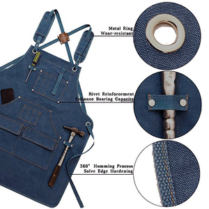 Chế biến gỗ vải làm việc cửa hàng tạp dề với 9 công cụ túi, nhiệm vụ nặng nề gỗ làm việc hội thảo BIB Tạp dề cho thợ mộc woodworker - Product Image 6