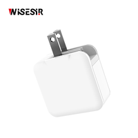 Chargeur GaN WISESIR 33W à charge rapide QC3.0/PD3.0 Type-C, efficacité 92%, certifié CE ROHS pour téléphones mobiles et tablettes