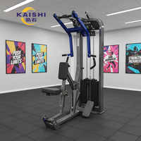 Appareil de musculation professionnel Kaishi HM-3012 en acier, réglable et durable, pour l'entraînement des muscles du dos, des épaules et du tronc, avec pile de poids de 138 kg