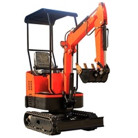 Micro Digger 1ton Mini bagger mit Bucket Auger Fork billiger Mini bagger