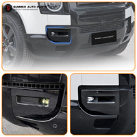 Accesorios Exteriores para Todoterreno, Cubierta de Lámpara ABS, Cubierta de Luz Antiniebla Delantera para Land Rover Defender 90 110, Kit de Carrocería