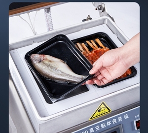 Emballage de peau sous vide de viande alimentaire professionnel Scellant de plateau d'emballage manuel de haute qualité - Product Image 5