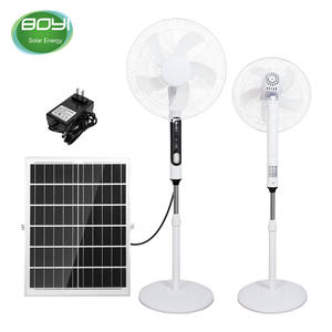 Ventilador de Pedestal Solar y Eléctrico de 16 Pulgadas DC con Control Remoto, Ventilador de Torre y Pedestal para Casa, Auto y RV - Product Image 4