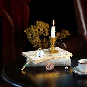 Brass <b>Candle</b> snuffer With Tulip Lid Decorative Holder For Indoor Home Decoration - Product Image 3