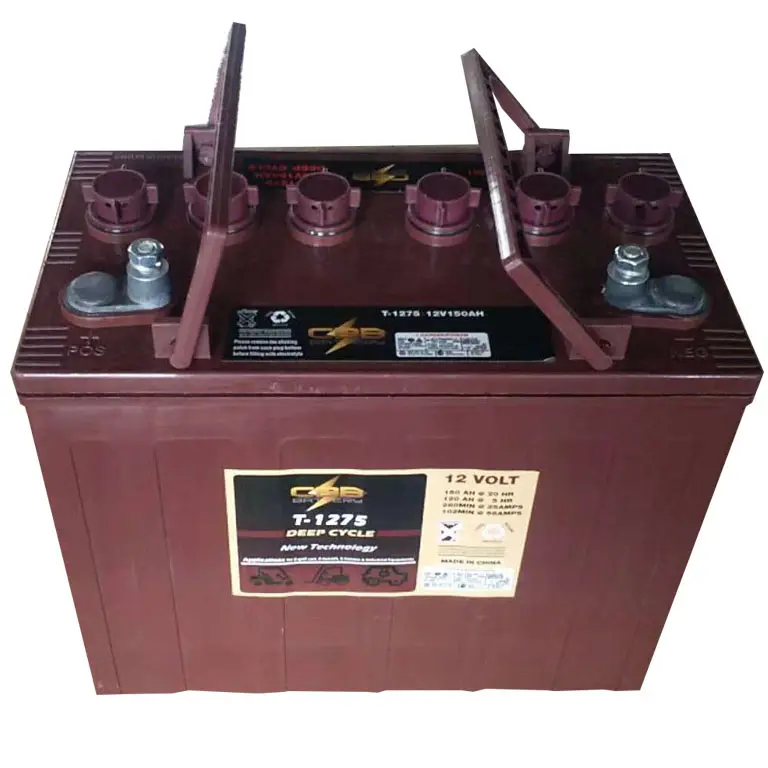 12V150Ahพลังงานแสงอาทิตย์ท่อแผ่นน้ำท่วมเจลแบตเตอรี่T1275โทรจันรอบลึกแบตเตอรี่