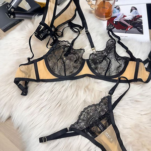 เซ็ตกางเกงใน1ชิ้นสำหรับผู้หญิงชุดปักลายขนตาแนวเร้าอารมณ์ - Product Image 6