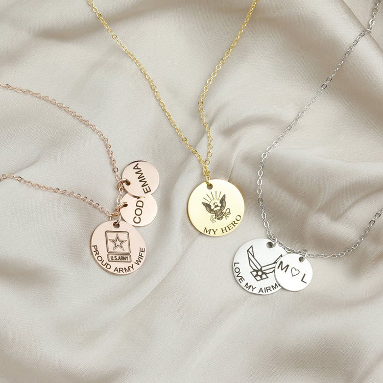 Engraved Necklace My Jewellery Coin Necklace Custom Ettika Coin