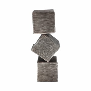 Scultura in Metallo per Arredamento Casa, Statua Geometrica in Alluminio, Ornamento Moderno per Mensole e Tavolini da Caffè - Product Image 3