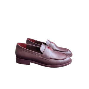 Mocassins en cuir de vachette 2026 à boucle métallique tendance, chaussures plates décontractées pour femmes, toutes saisons, isolantes - Product Image 4