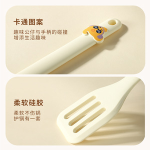 Juego de utensilios de cocina de silicona, 4 piezas, espátula resistente al calor de calidad alimentaria, cuchara, pinzas, batidor para uso doméstico y comercial - Product Image 5