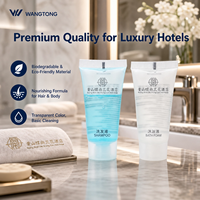 Jetable en gros pas cher biodégradable écologique nourrissant salle de bain hôtel articles de toilette shampooing gel de bain