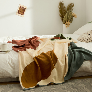 BL Fashion manta de <span class=keywords><strong>punto</strong></span> cálida <span class=keywords><strong>y</strong></span> cómoda para sofá <span class=keywords><strong>y</strong></span> decoración del hogar, súper suave <span class=keywords><strong>y</strong></span> acogedora - Product Image 2