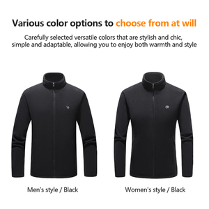 Veste chauffante d'hiver à batterie rechargeable pour femmes polaire veste chauffante électrique USB personnalisée pour hommes - Product Image 5