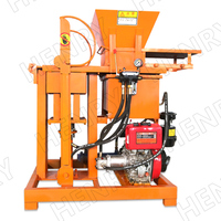 Machine à fabriquer des briques hydrauliques en terre cuite à emboîtement, moteur diesel, prix d'usine 2024