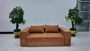 Sofá comprimido con respaldo extraíble y almohada Sofá <span class=keywords><strong>cama</strong></span> convertible para dormitorio y sala de estar con diseño moderno - Product Image 6