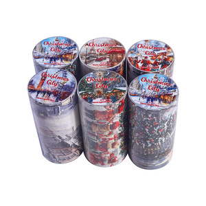 1ม้วนคริสต์มาสเมืองชุดพื้นหลังขนาดใหญ่และ Washi เทปตกแต่งวัสดุปะติด - Product Image 5