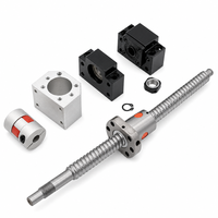 Kit complet de vis à billes SFU de haute précision pour mouvement linéaire CNC, avec écrou, boîtier, unité de support BK BF et coupleur, à filetage roulé