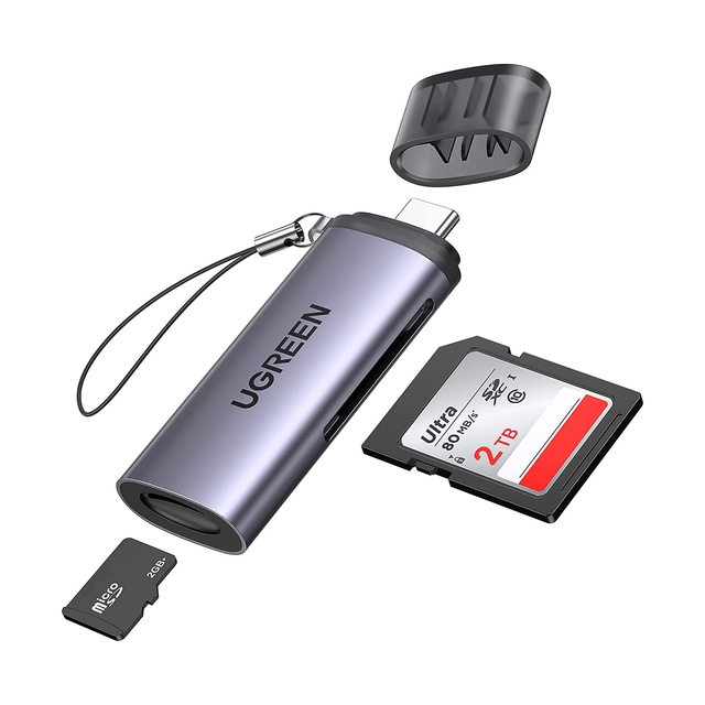 UGREEN SD Card Reader USB C 2-in-1 Card Reader SD SDHC SDXC UHS-I