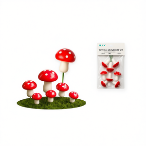 Set di Funghi Artificiali Ilan 2,5 Cm 8 Pezzi per Decorazione - Product Image 2