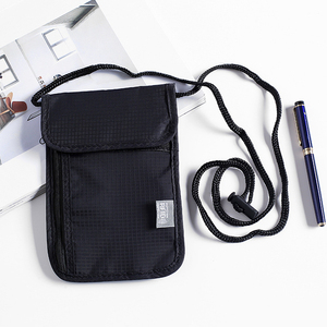 Al por mayor de pasaportes de viaje familiar para hombres y mujeres billetera de cuello promocional con bloqueo <span class=keywords><strong>FRID</strong></span> - Product Image 3