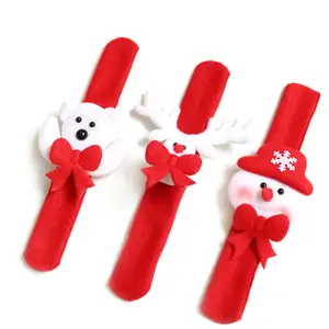 Weihnachts kinder Geschenk Hand Kreis Handgelenk Hand Armband Ring Santa Schneemann Hand Slap Clap Armband