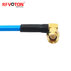 Adaptateur SMA mâle coudé vers N femelle coudé pour montage sur panneau à 90 degrés pour câble RF <span class=keywords><strong>semi</strong></span>-flexible SS402 - Product Image 6