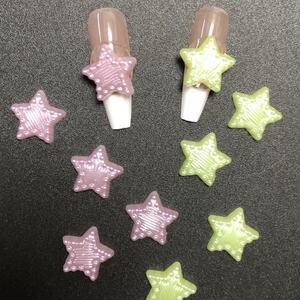 500 Uds. Preciosos dijes de Arte de estrellas coloridas Diy bailarina uñas redondeadas accesorios de salón de manicura decoración de caja de teléfono basura - Product Image 6