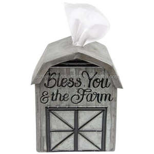 Atractivo servilletero en metal galvanizado con acabado Gris de primera calidad, perfecto para vajilla de interior y exterior - Product Image 3