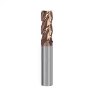 HRC65 1/2" straight shank 4 flute CNC machine tools carbide flat end mill alloy tungsten steel milling cutter for hard steel