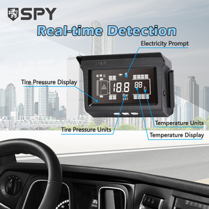 Sistema de Monitor de medidor de presión de neumáticos digital inalámbrico <span class=keywords><strong>SPY</strong></span> Sensores de 6 ruedas TPMS para camiones Compatible con modelos FM Atego TGS Axor TGX - Product Image 2