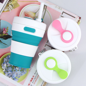 แก้วซิลิโคนพับได้แบบพกพา ปลอดสาร BPA สำหรับดื่มโดยตรง ใช้กลางแจ้ง สำหรับตั้งแคมป์และต้มน้ำ ลดราคาพิเศษ - Product Image 2