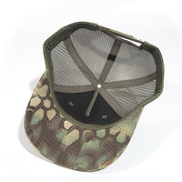 Gorras de Béisbol Personalizadas de 5 Paneles con Visera Curva para Hombre, Gorras Trucker Lisas con Estampado de Guepardo y Camuflaje con Logotipo Personalizado