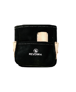 Pochette en cuir fendu à 2 compartiments RVK2SL pour outils de construction, pochette pour cloisons sèches, outils à main - Product Image 1