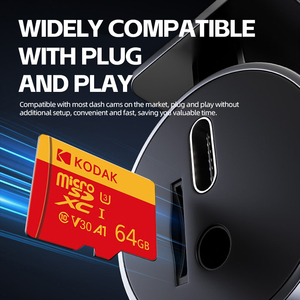 การ์ดหน่วยความจำ Kodak Micro RC TF 64GB U3 V30 A1 การ์ดหน่วยความจำความเร็วสูงสำหรับกล้องติดรถยนต์ - Product Image 5