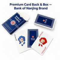 Cartes à jouer personnalisées Banque de Nanjing |   Jeu de cartes de poker OEM ODM pour entreprise avec boîte en papier pour usage familial