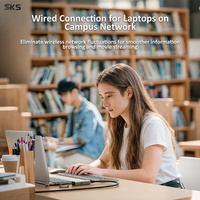 USB A Typ C 5 Gbit/s Gigabit-Ethernet-Adapter, Aluminiumgehäuse, RJ45-LAN-Karte für Laptop, Switch, PC, Telefon, kabelgebundenes Netzwerk