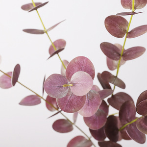 New 5 Fork Eucalyptus Artificial <b>Plant</b> Green <b>Plastic</b> High Simulation Home Decor Wedding Floral Arrangement Photography Props - Product Image 4