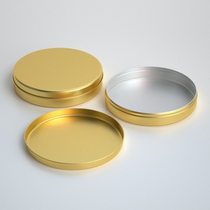 Envase Redondo de Aluminio de 200 ml, Ecológico, para Cosméticos, con Tapa Metálica, para Bálsamo Labial, Cuidado de la Piel y Polvos Sueltos - Product Image 5